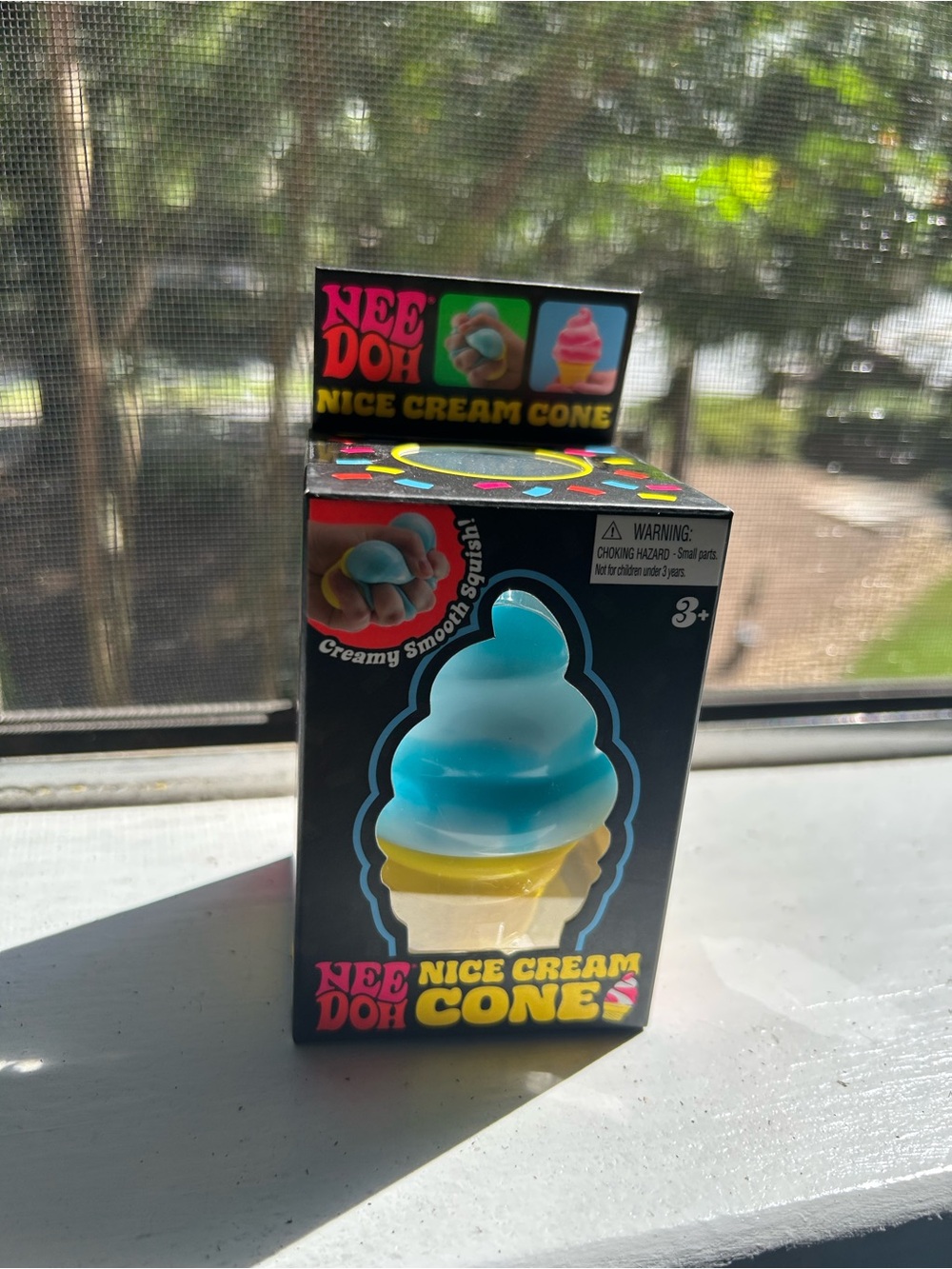 Needoh Nice Cream Cone Kids Toy - Blue & Yellow